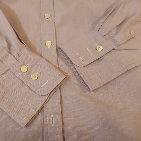 J. CREW Heathered Lilac Slim Fit 100% Cotton Button Shirt - L- EUC - Picture 3 of 11